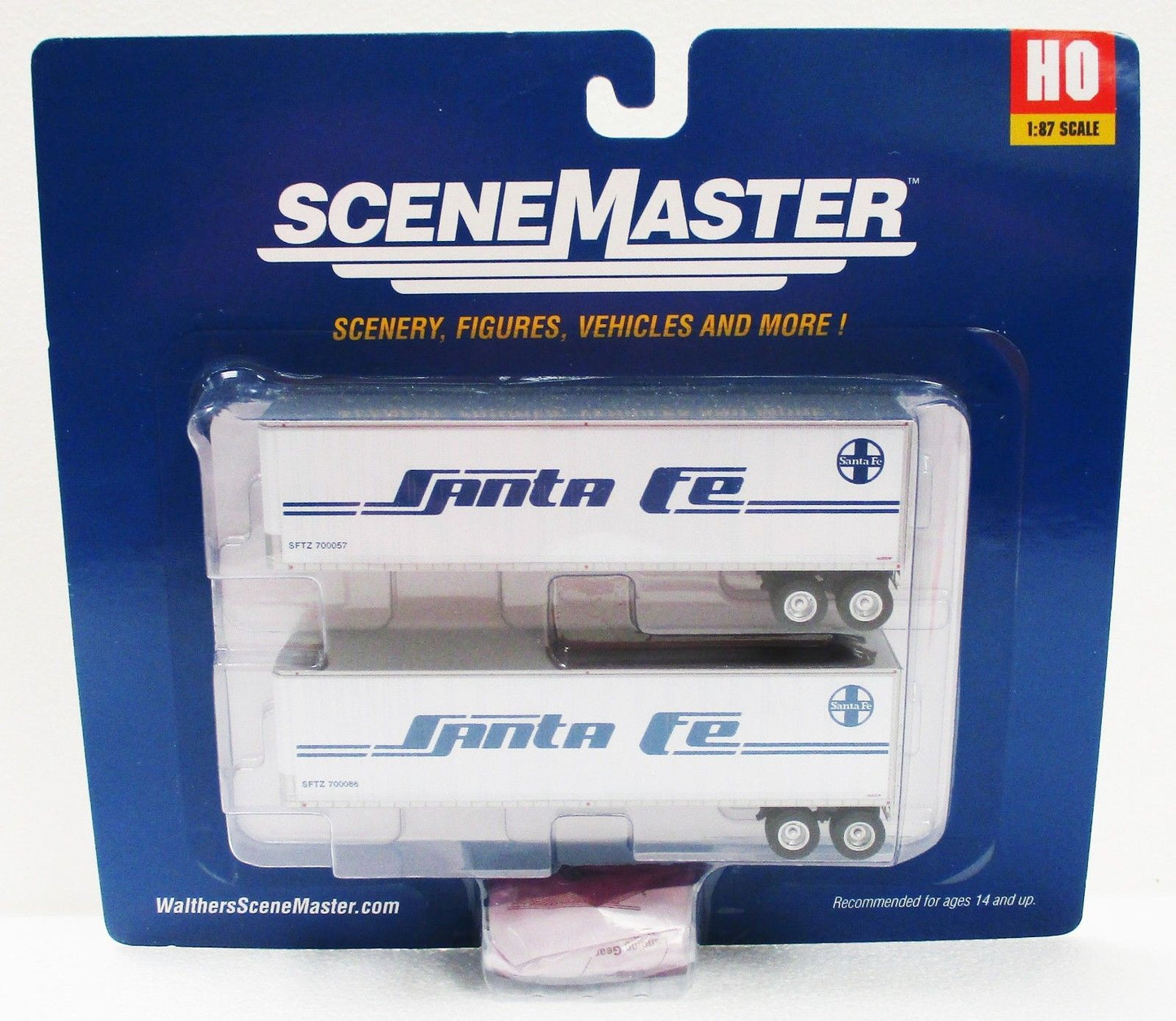 Walthers 949-2501 HO Santa Fe 40' Trailmobile Trailer (Set of 2)