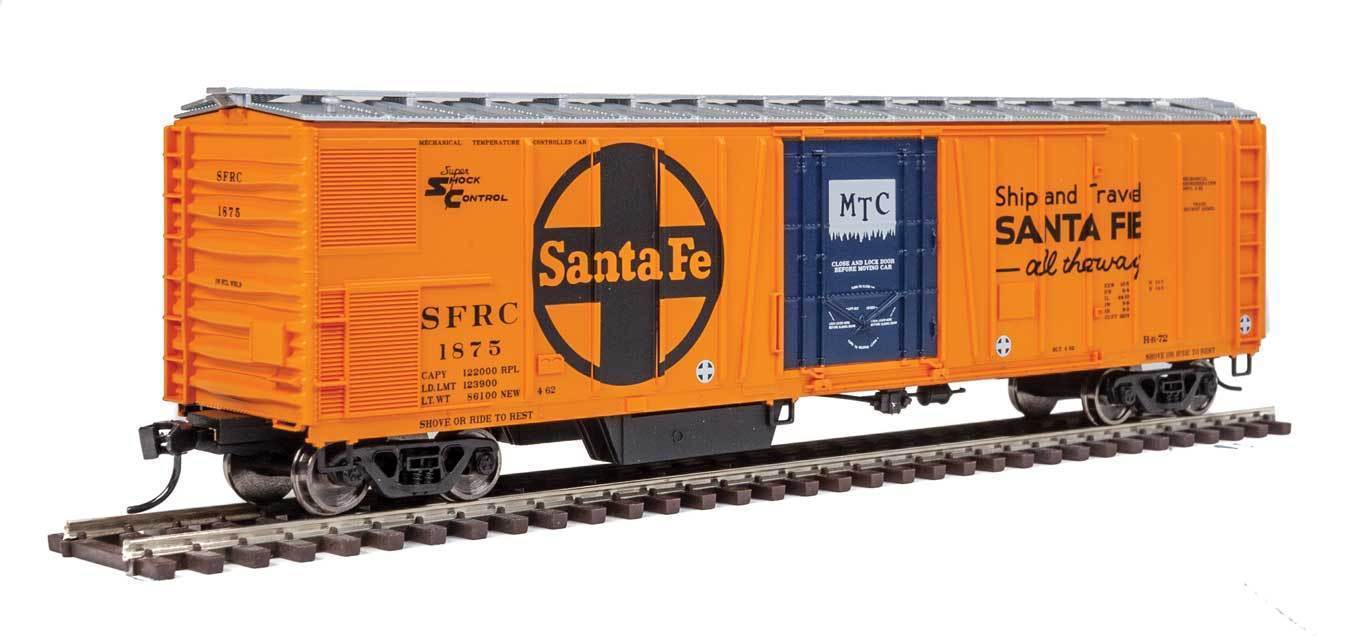 Walthers 910-3751 HO Santa Fe 50' AAR Mechanical Refrigerator Car RTR #1875