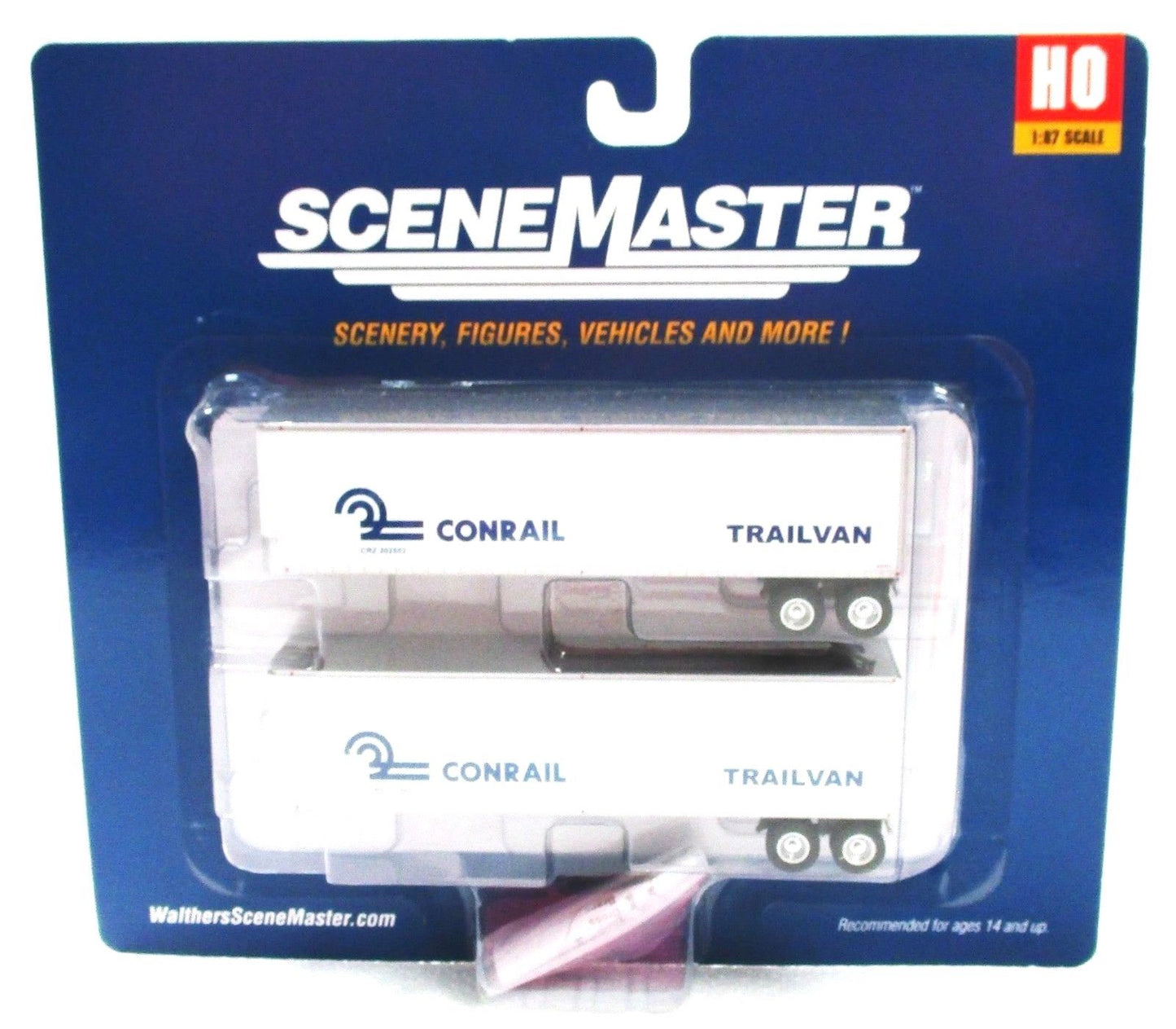 Walthers 949-2504 HO Conrail 40' Trailmobile Trailer (Set of 2)