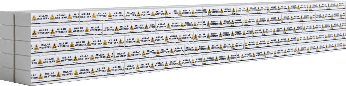 Walthers 949-3157 HO Wrapped Millar Western Lumber Load for 72' Cntrbeam Flatcar