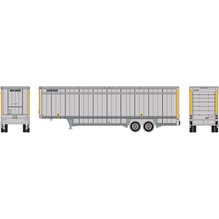 Athearn 6905 N UPS 40' Drop Sill Parcel Trailer,Yellow Stripes #2