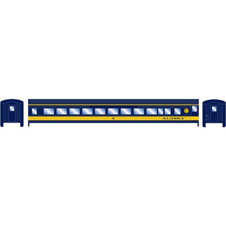 Roundhouse 84357 HO Alaska Streamline Coach #201