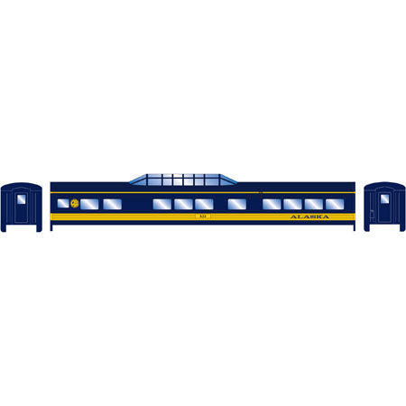 Roundhouse 84358 HO Alaska Streamline Vista Dome #523