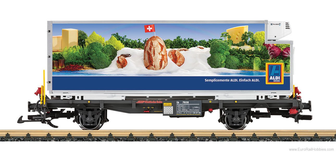 LGB 46892 G RhB Containerwagen Aldi Container Transport Car