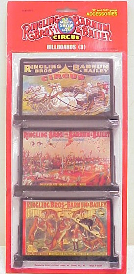 K-Line K418731 O Scale Circus Ringling Bros & Barnum Bailey Billboard (Set of 3)