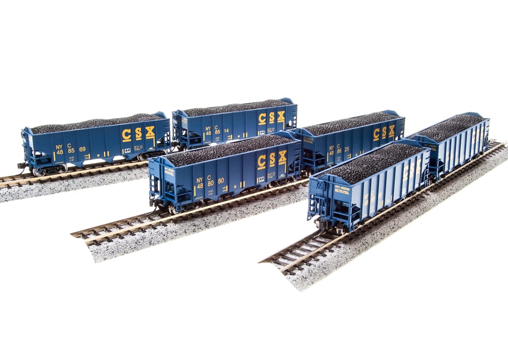 Broadway Limited 3652 N CSX 3-Bay Hopper Set B (Pack of 6)