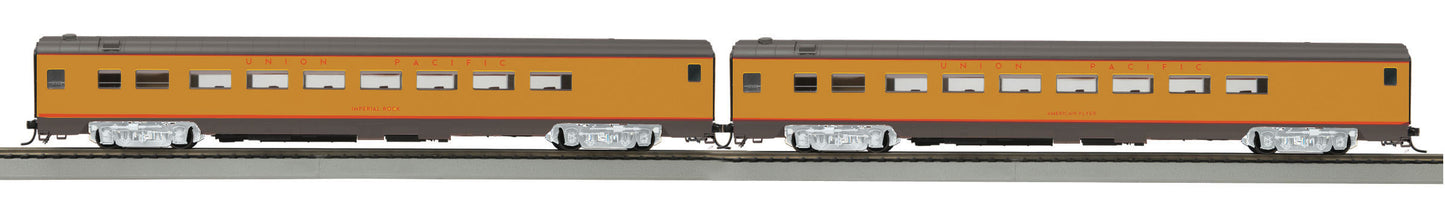 MTH 80-60055 HO Union Pacific Smoothside Passenger Car Set (Set of 2)
