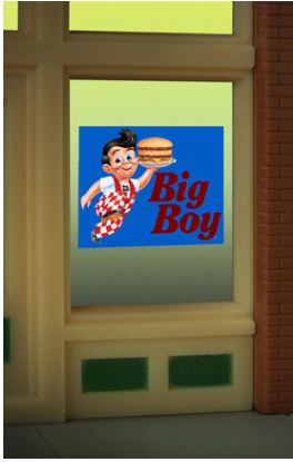 Miller Engineering 9080 HO/O Big Boy Window Sign