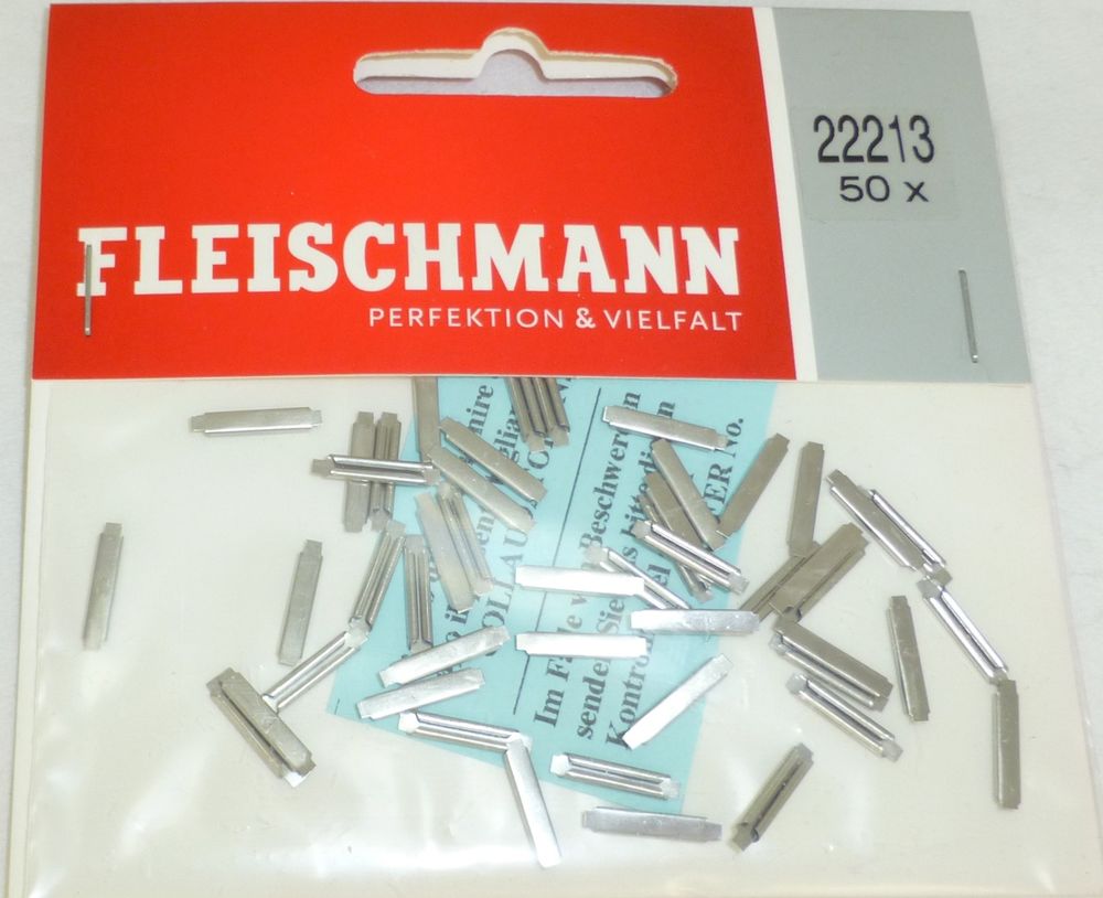 Fleischmann 22213 N Rail Joiners (app. 50 pieces per pack.)