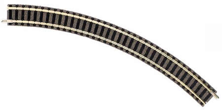 Fleischmann 9125 N 45° Curved Track Radius R2 (Single Piece of Track)