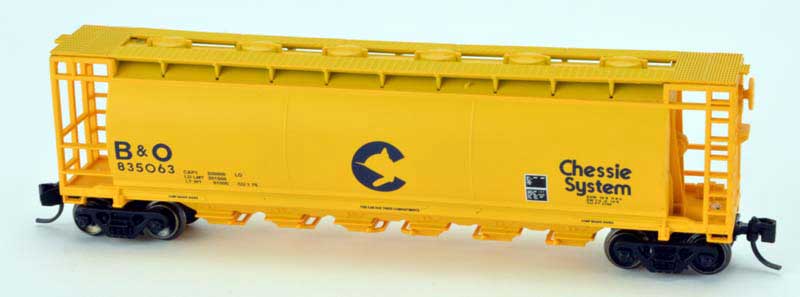 Bowser 37846 N B and O Chessie Cylindrical Hopper #835073