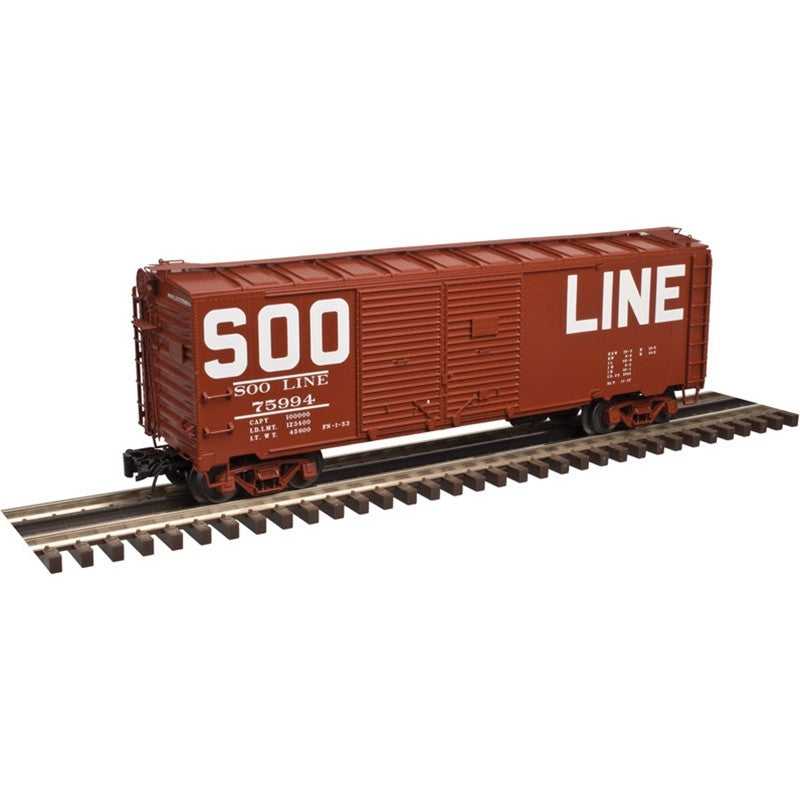 Atlas 50003650 N Soo Line Trainman® 40' Double Door Box Car #75994