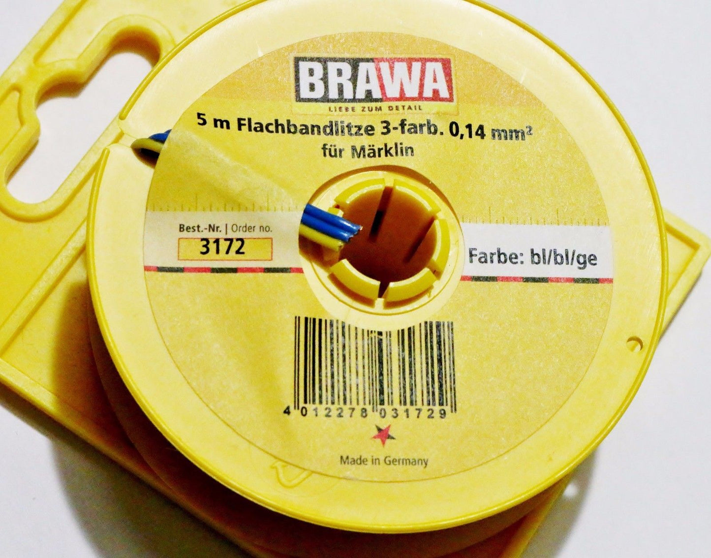 Brawa 3172 Multi-Conductor 3-Color Flat Cable Hook-Up Wire