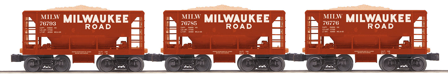 MTH 30-7092 O Milwaukee Road RailKing Ore Car Set (Set of 3)