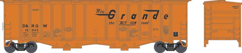 Bowser 37932 N Denver & Rio Grande Airslide Hopper #15940