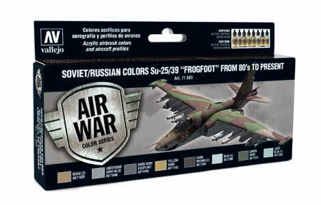 Vallejo Paint 71603 Soviet/Russian Su-25/39 Frogfoot From 80's to Present Paints