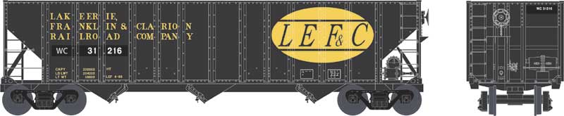 Bowser 41758 HO Wisconsin Central ex LEFC 100 Ton Hopper Car Ready-To-Run #31245