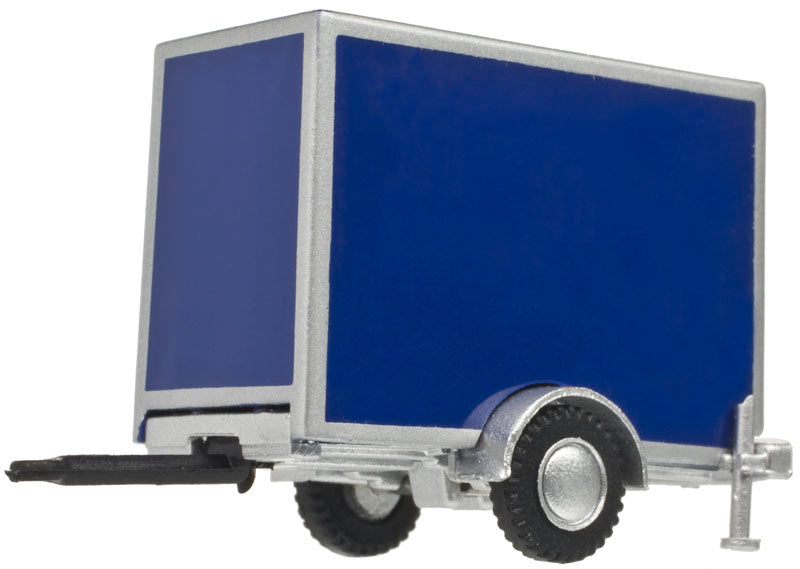 Atlas 60000102 HO Blue Standard Box Trailer with Single Axle