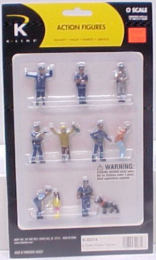 K-Line K42314 O Police & Civilian Figures (Set of 11)