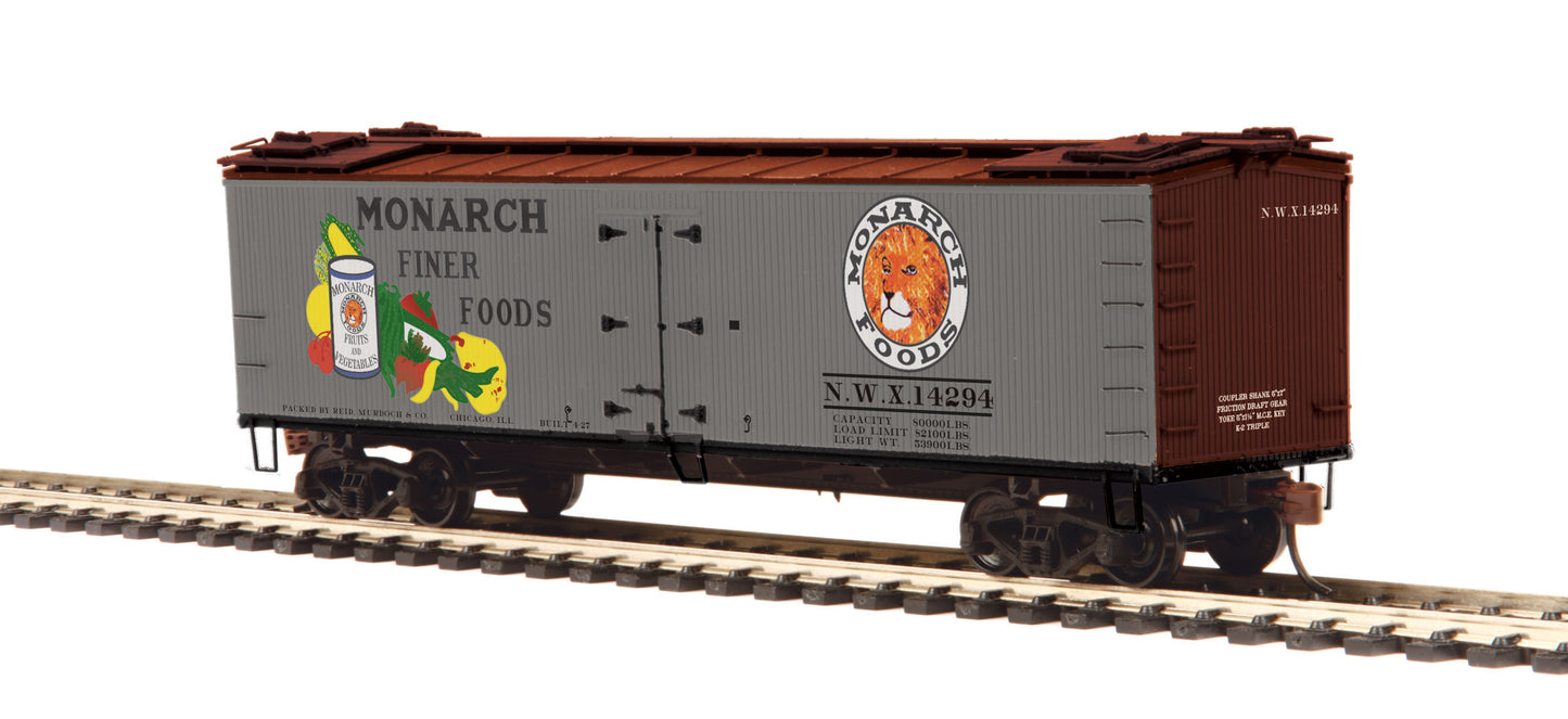 MTH 80-94063 HO Monarch R40-2 Woodside Reefer Car #14294