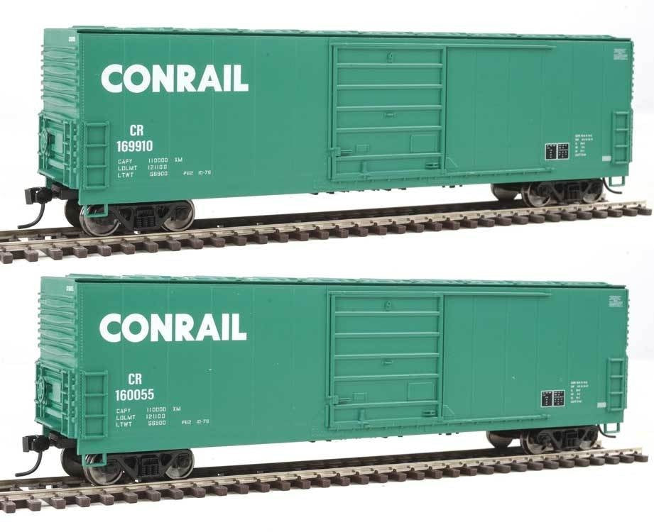 Walthers 910-1927 HO CR 50' Evans Smooth-Side Boxcar #160055, #169910 (Set of 2)