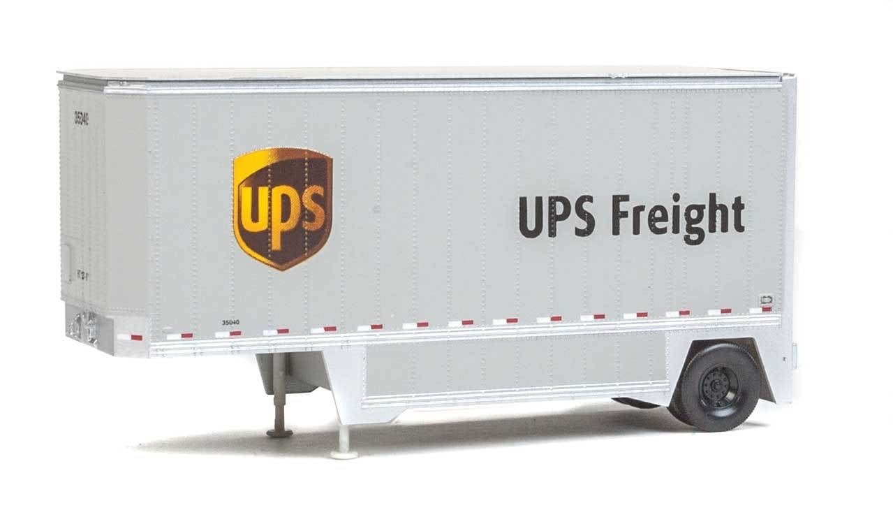 Walthers 949-2551 HO United Parcel Service UPS 26' Drop-Floor Trailer (Set of 2)