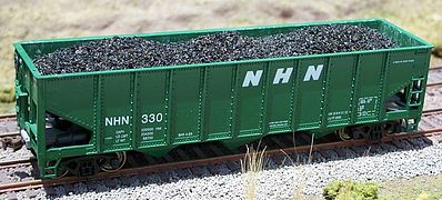 Motrak Models 81217 HO Coal Loads for Athearn/MDC 40' 3-Bay Hopper (Pack of 2)