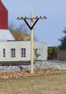 Osborn Model Kits 1068 HO Telephone Poles (12)