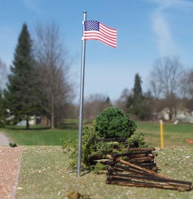 Osborn Model Kits 1094 HO U.S. Flag with Pole (3)