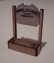 Osborn Model Kits 3021 N Welcome Sign