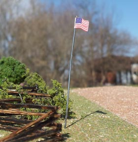 Osborn Model Kits 3094 N U.S. Flag and Pole (Pack of 3)