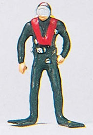 Preiser 29037 HO Scuba Diver Figure