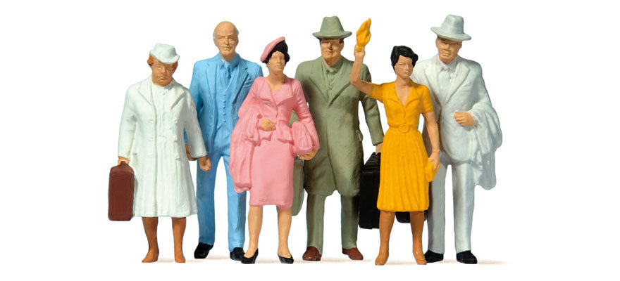 Preiser 63202 G Standing Passengers Figures (Set of 6)