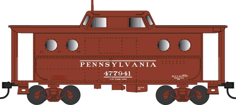 Bowser 42533 HO Pennsylvania Early NY Zone N-5C Caboose #478002