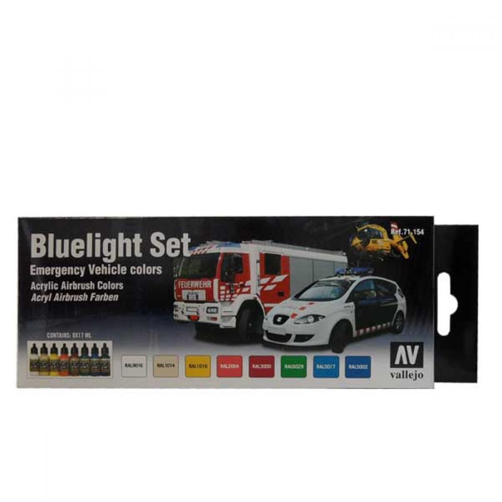 Vallejo Paint 71154 Bluelight Model Air Acrylic Airbrush Paints (Set of 8)