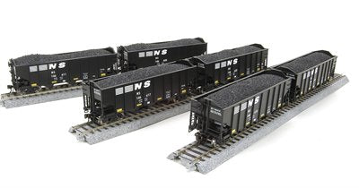 Broadway Limited 5630 HO Norfolk Southern 3-Bay Hoppers (Set of 6)