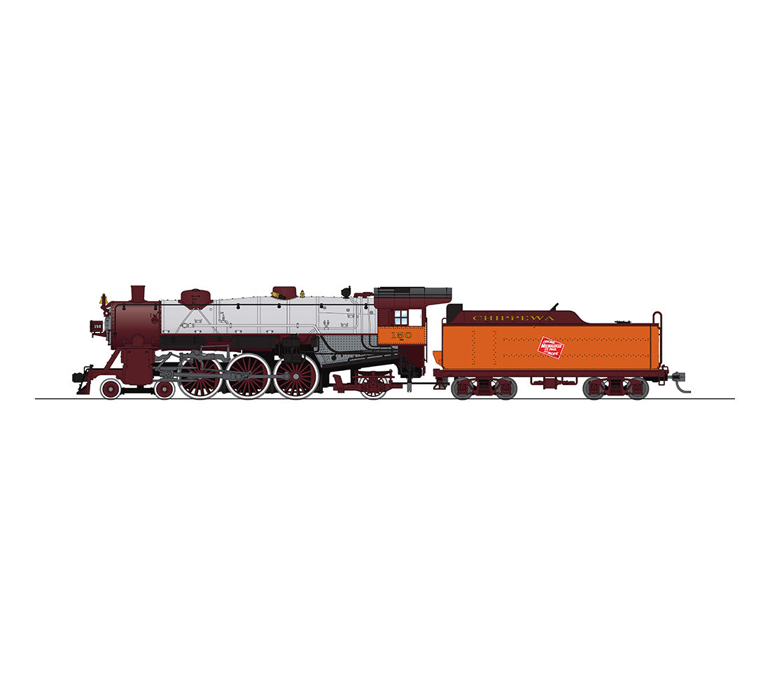 Broadway Limited 5609 HO Milwaukee Light Pacific 4-6-2 Chippewa Service #150