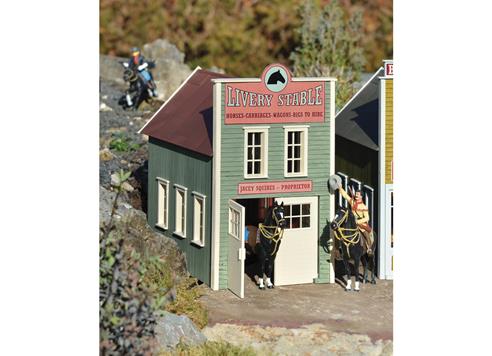 Piko 62714 G Scale River City Squires' Livery Pferde-Verleih Built-Up