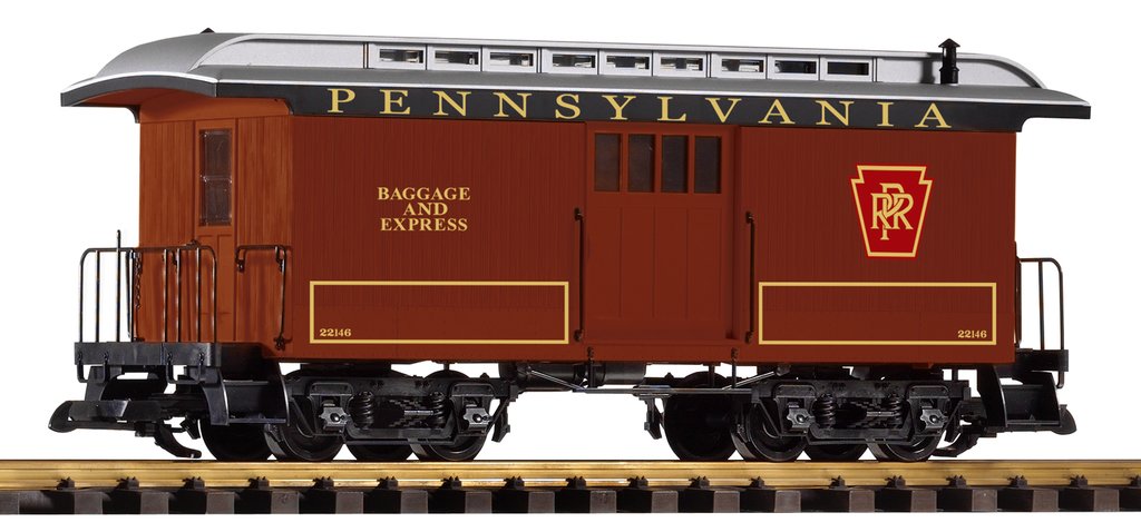 Piko 38627 G Pennsylvania Wood Baggage Car Tuscan #22146