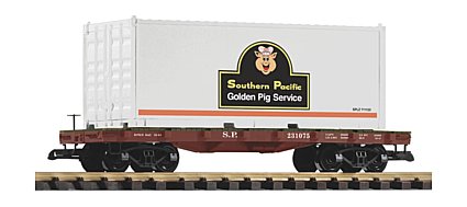 Piko 38718 G Southern Pacific Container Car Golden Pig Service