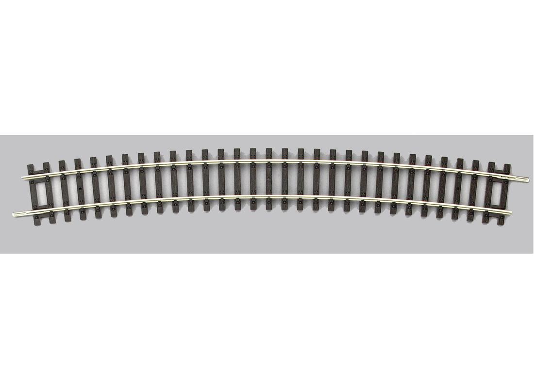 Piko 55219 HO Code 100 Nickel Silver R9 15° Curved Track Section (Pack of 6)