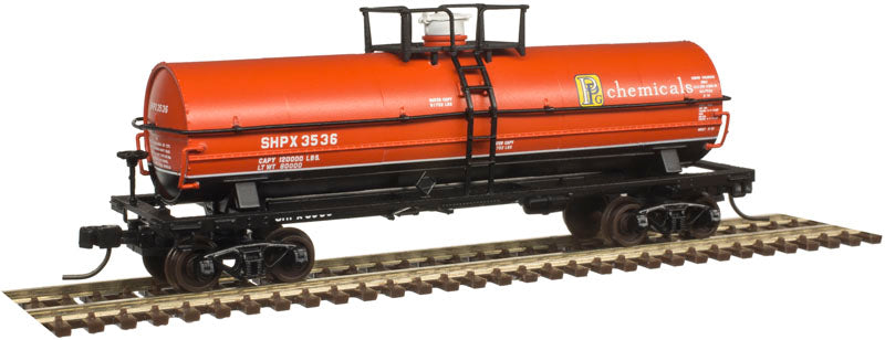 Atlas 50003750 N PPG Chemicals 11,000 Gallon Tank Car with Platform #3536