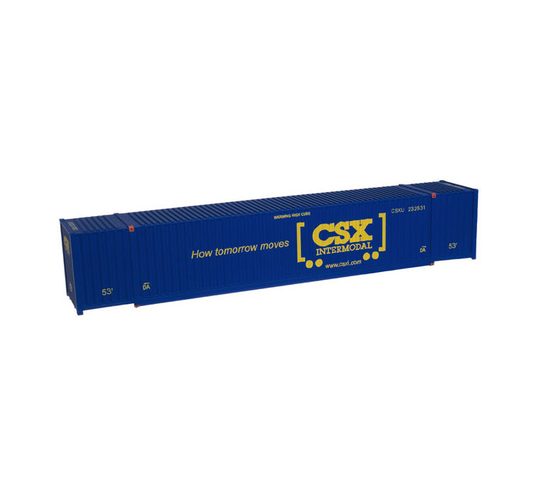 Atlas 20004621 HO CSX"How Tomorrow Moves"Jindo 53'-110" IH Container (Pack of 3)