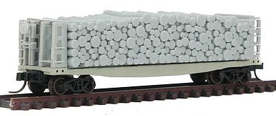 Atlas 50003708 N Undecorated Pulpwood Flat Car