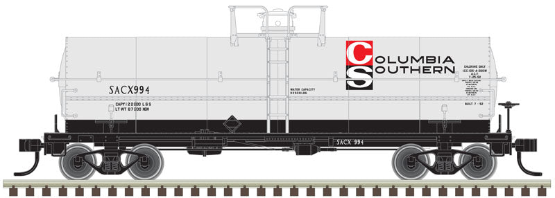 Atlas 20004669 HO Columbia Southern 11,000 Gallon Tank Car w/o Platform #994