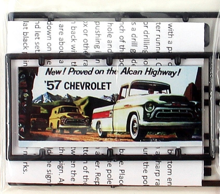 Tichy 8431 HO 1957 Chevrolet Pickup Billboard Kit