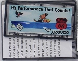 Tichy 8423 HO Phillips 66 Flite Fuel Billboard