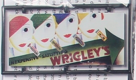 Tichy 8442 HO Wrigley's Art Deco Billboard Kit