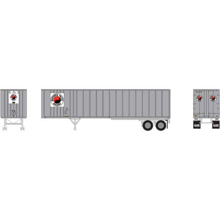 Athearn 15659 HO Northern Pacific 40' Exterior Post Trailer Ready-To-Run #20-790