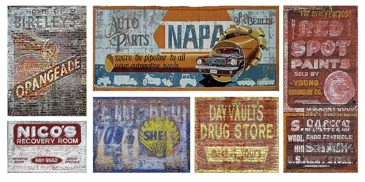 T2 Decals HOGHOS021 HO Ghost Sign Decals #21